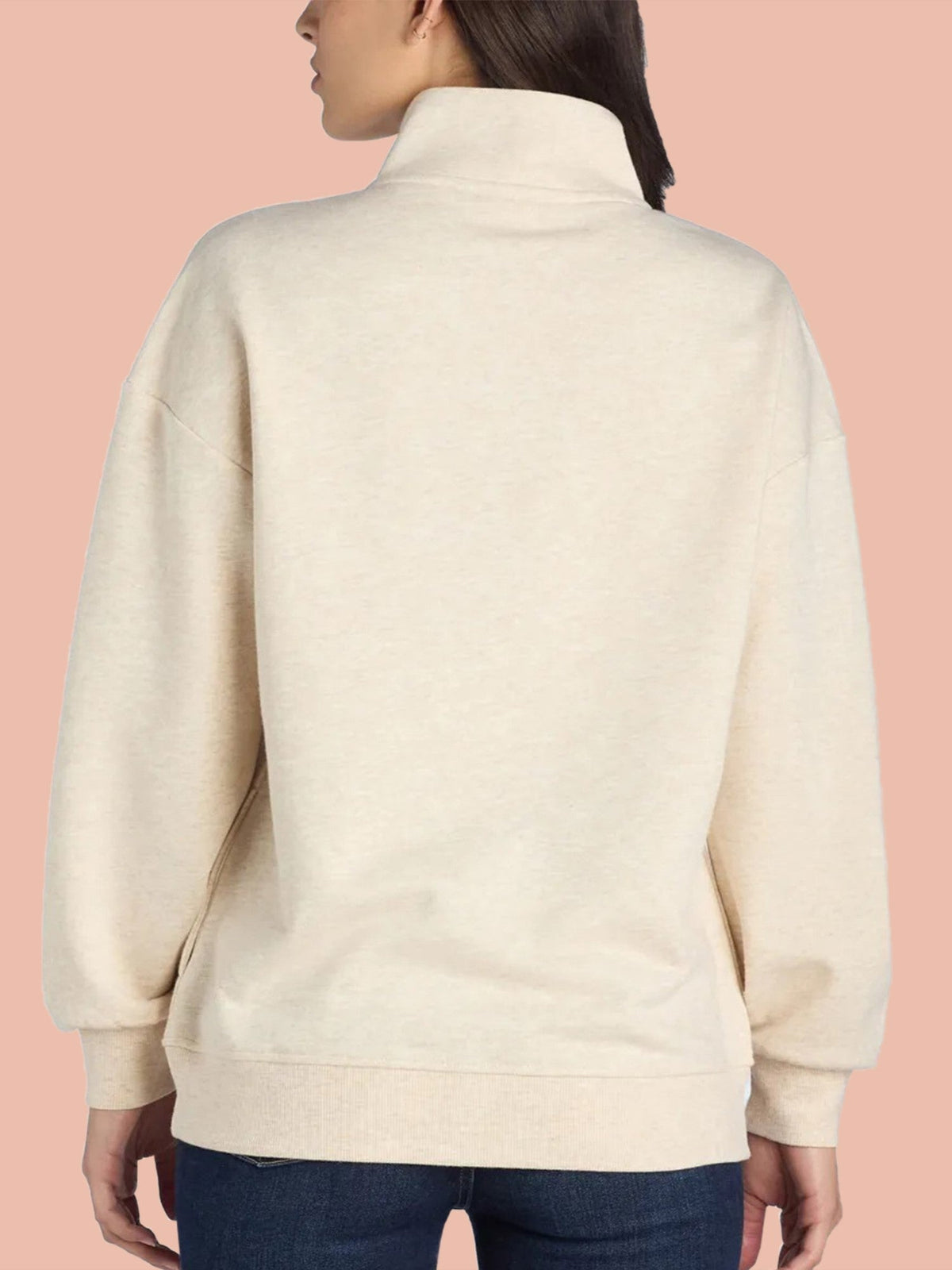 Mock Neck Henley Pullover Sweatshirt (Buy 2, Get Free Shipping)