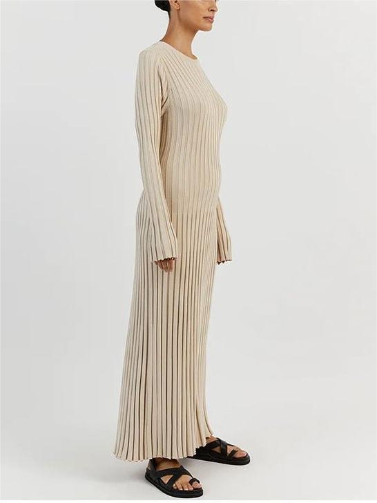 Autumn New Long-Sleeved Knit Midi Dress (Buy 2, Get Free Shipping)