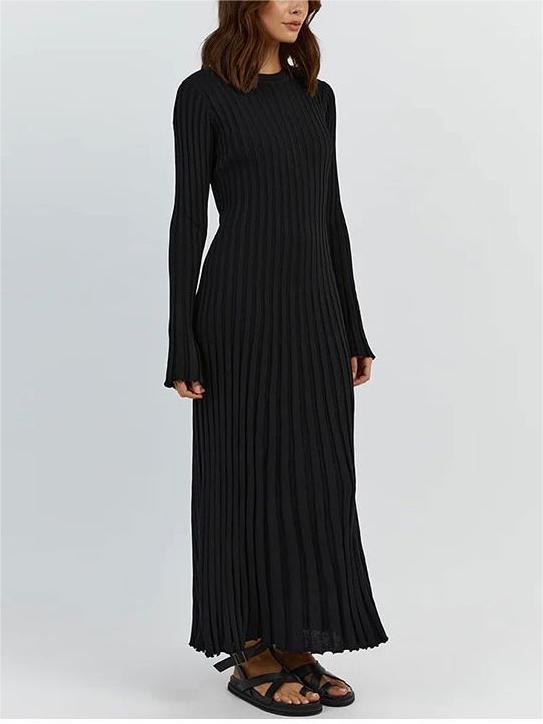 Autumn New Long-Sleeved Knit Midi Dress (Buy 2, Get Free Shipping)