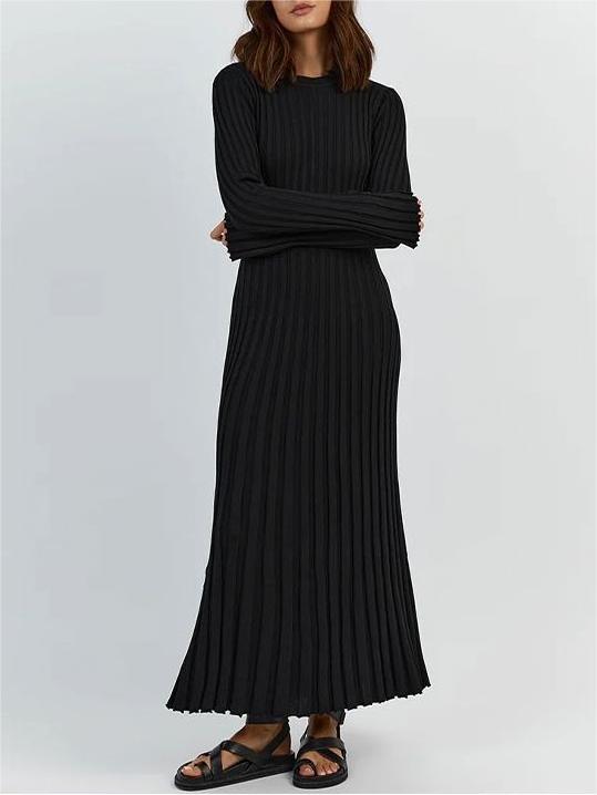 Autumn New Long-Sleeved Knit Midi Dress (Buy 2, Get Free Shipping)