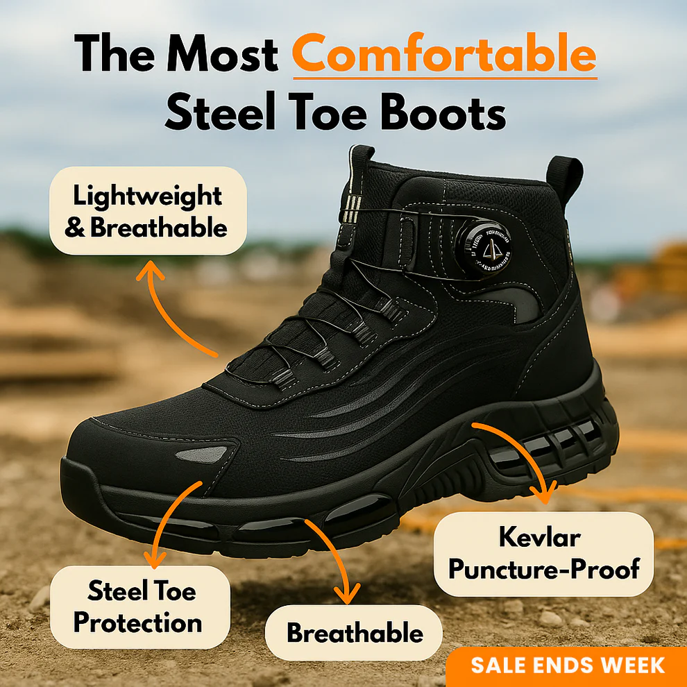 AirStride™ 2.0 Safety Shoes – Finally, Work Boots That Don't Kill Your Feet