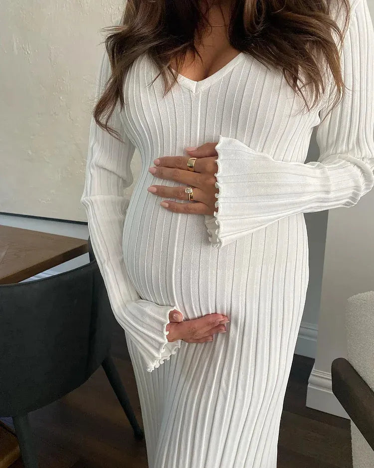 Autumn New Long-Sleeved Knit Midi Dress (Buy 2, Get Free Shipping)