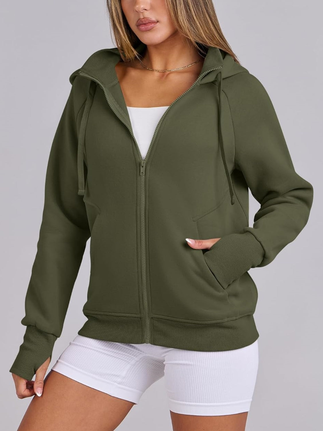 Women's Zip Up Drawstring Hoodie (Buy 2, Get Free Shipping)