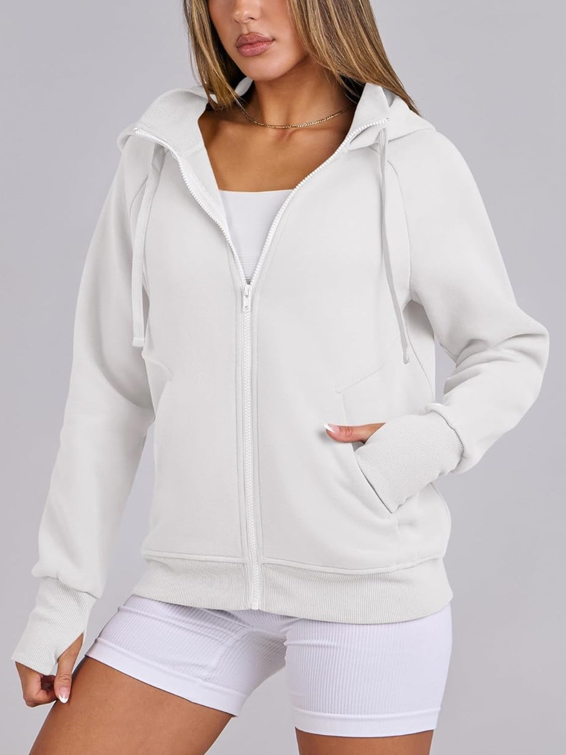 Women's Zip Up Drawstring Hoodie (Buy 2, Get Free Shipping)