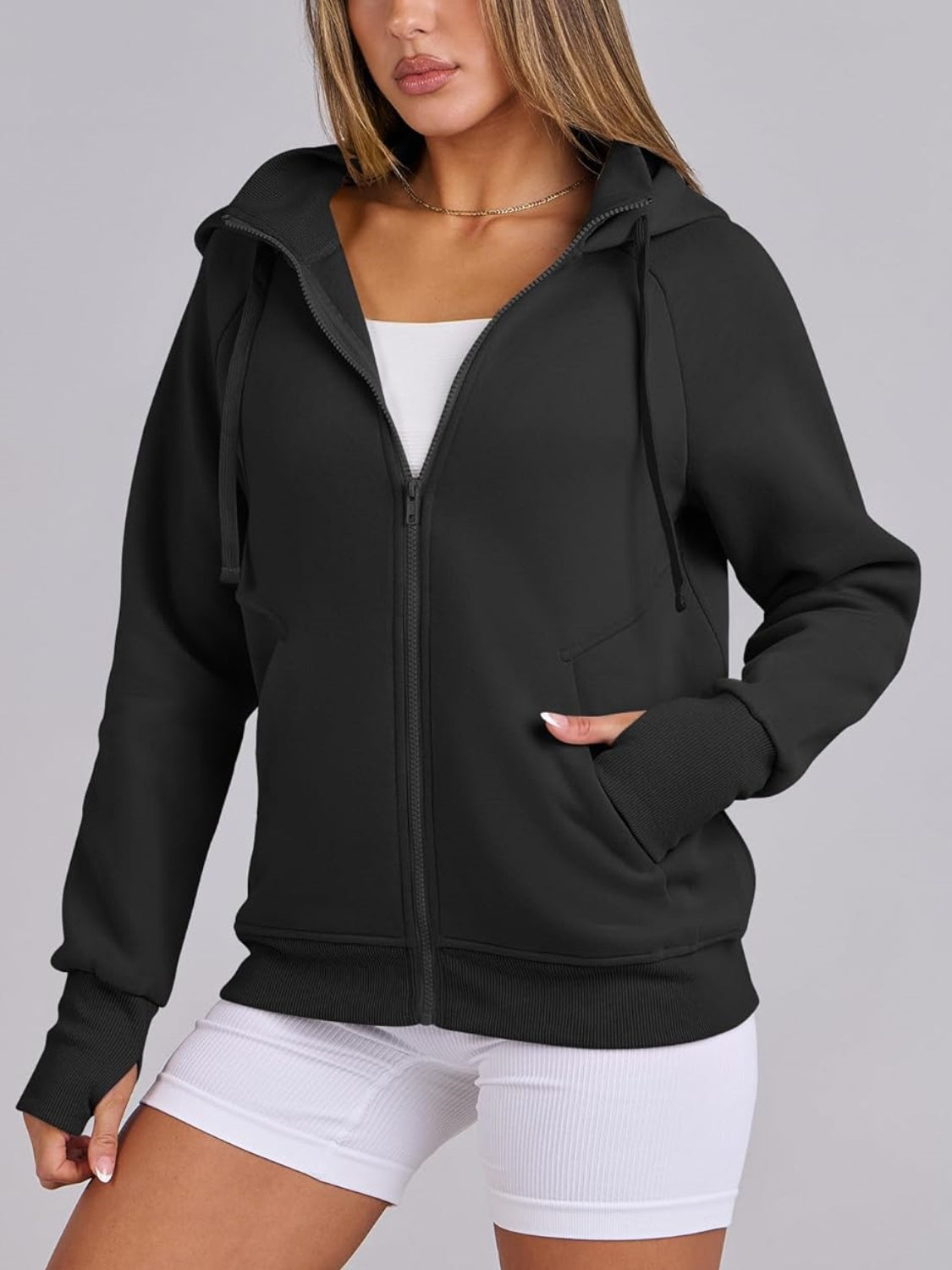 Women's Zip Up Drawstring Hoodie (Buy 2, Get Free Shipping)