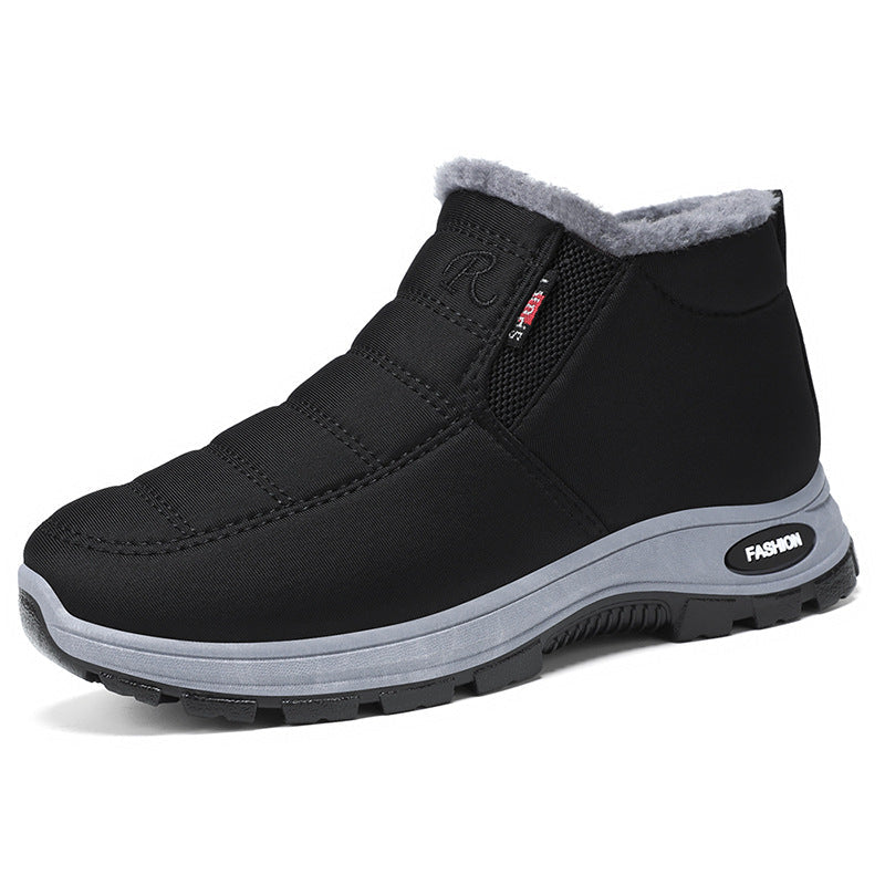 Women’s Slip-On Fleece-Lined Winter Boots – Warm, Waterproof & Anti-Slip