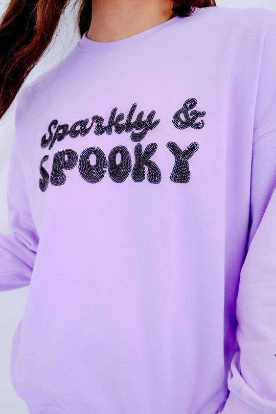 Women's Sparkly & Spooky Sequin Sweatshirt (Buy 2 Get Free Shipping)
