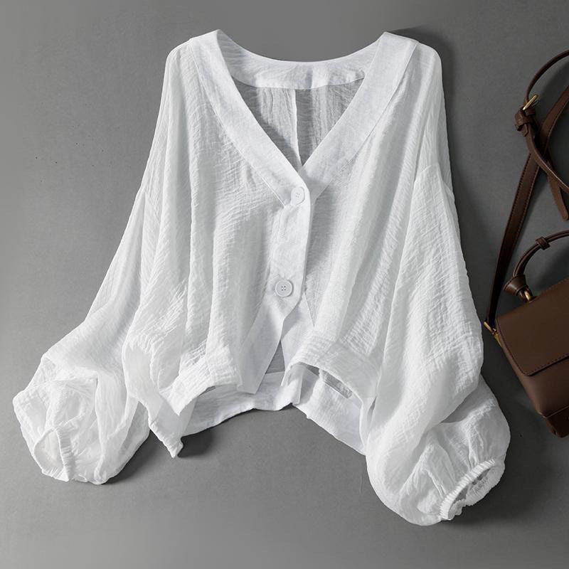 Shuhui - Premium Linen Blouse