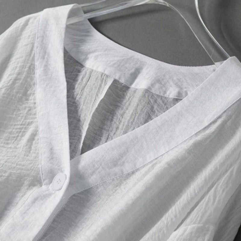 Shuhui - Premium Linen Blouse