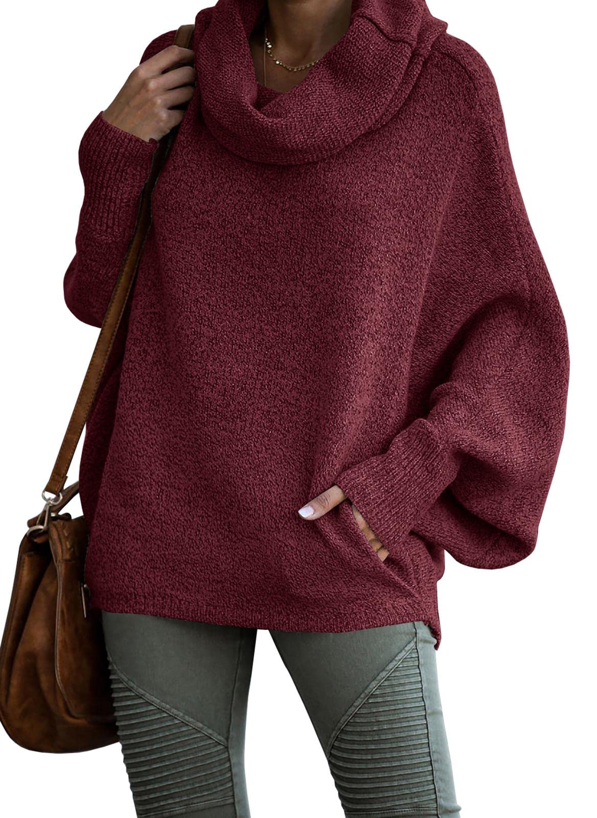 Women's Cowl Neck Pullover Sweaters with Pockets (Buy 2 Get Free Shipping)