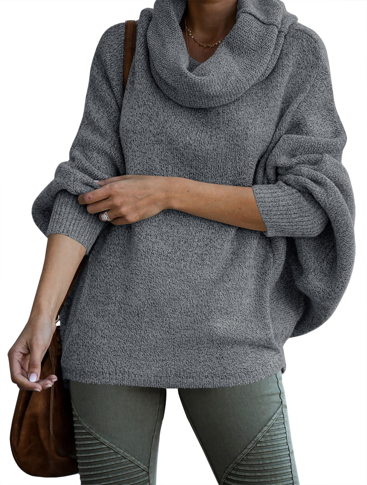 Women's Cowl Neck Pullover Sweaters with Pockets (Buy 2 Get Free Shipping)