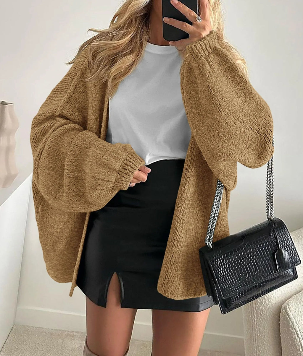 Women's Oversized Lantern Sleeve Sweater Cardigan (Free Shipping on Orders of 2+)