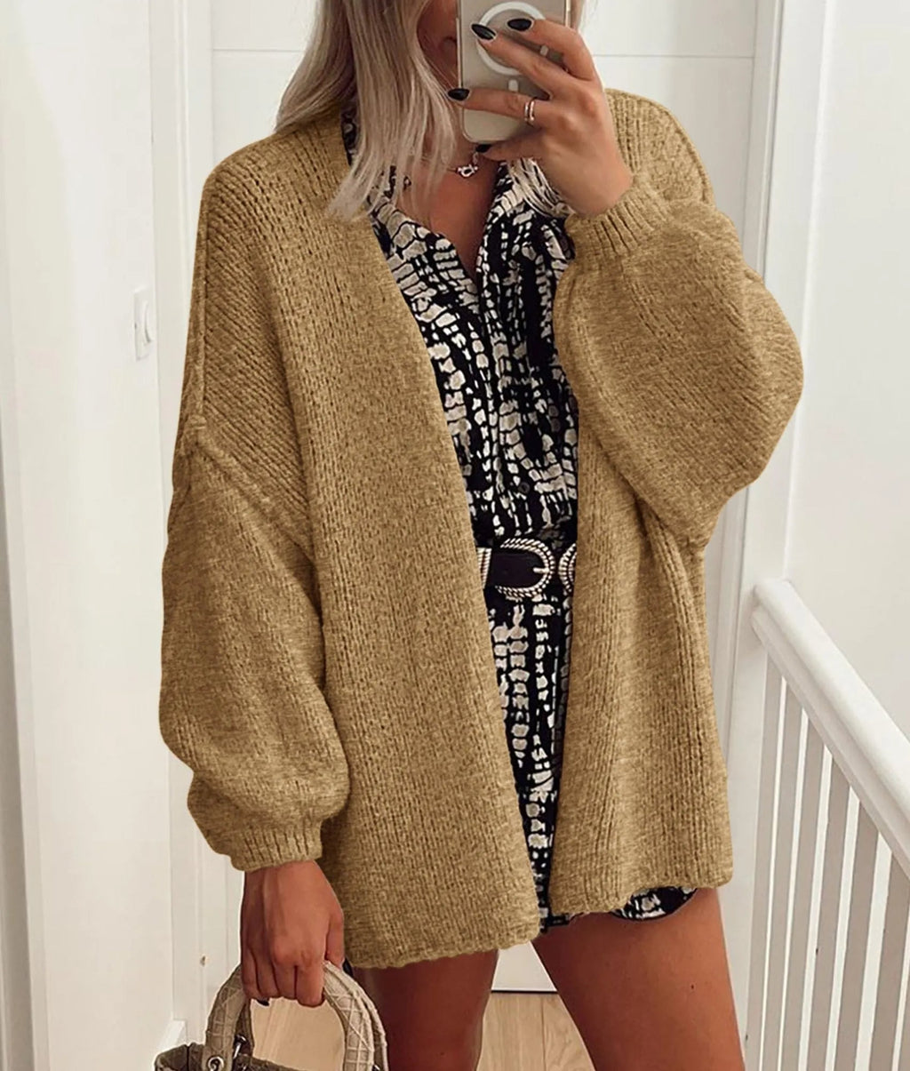 Women's Oversized Lantern Sleeve Sweater Cardigan (Free Shipping on Orders of 2+)