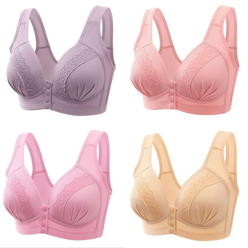 💕BUY 1 GET 2 FREE💕-2024 Front-Closure Breathable Skin-Friendly Cotton Bra