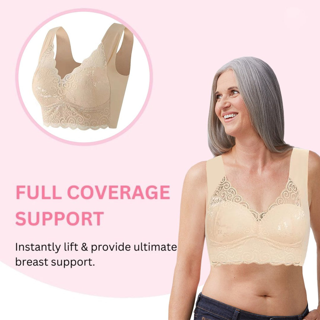 🔥Last Day Buy 1 Get 2 Free😍-Seamless Wireless Lace Push-Up Bra