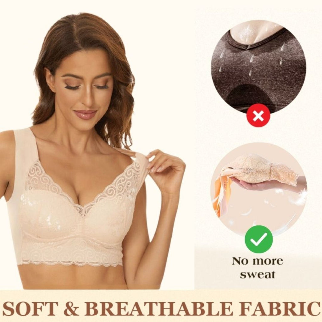 🔥Last Day Buy 1 Get 2 Free😍-Seamless Wireless Lace Push-Up Bra