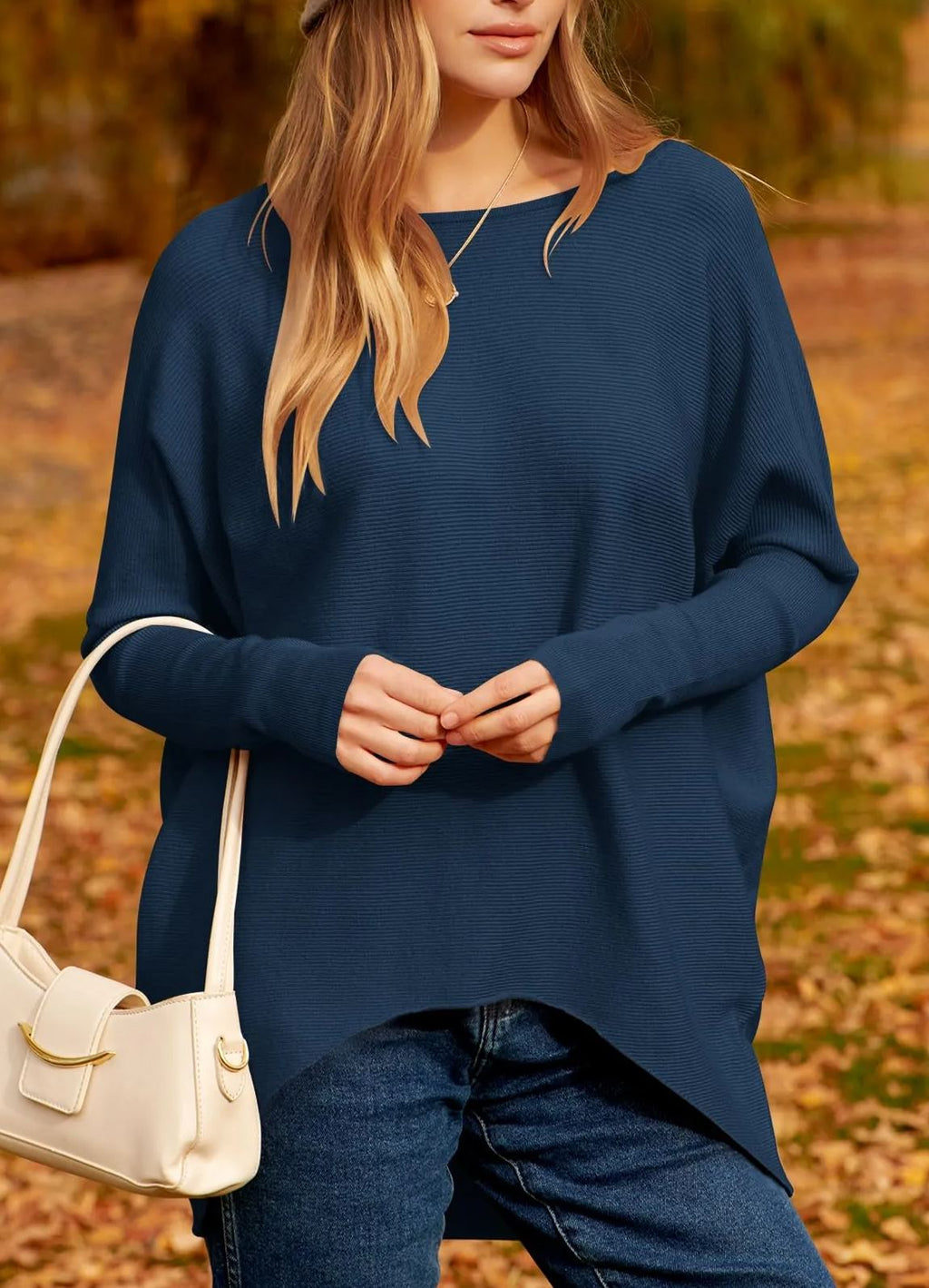 Women's Dolman Sleeve Knitted Pullover Sweater (Buy 2 Get Free Shipping)