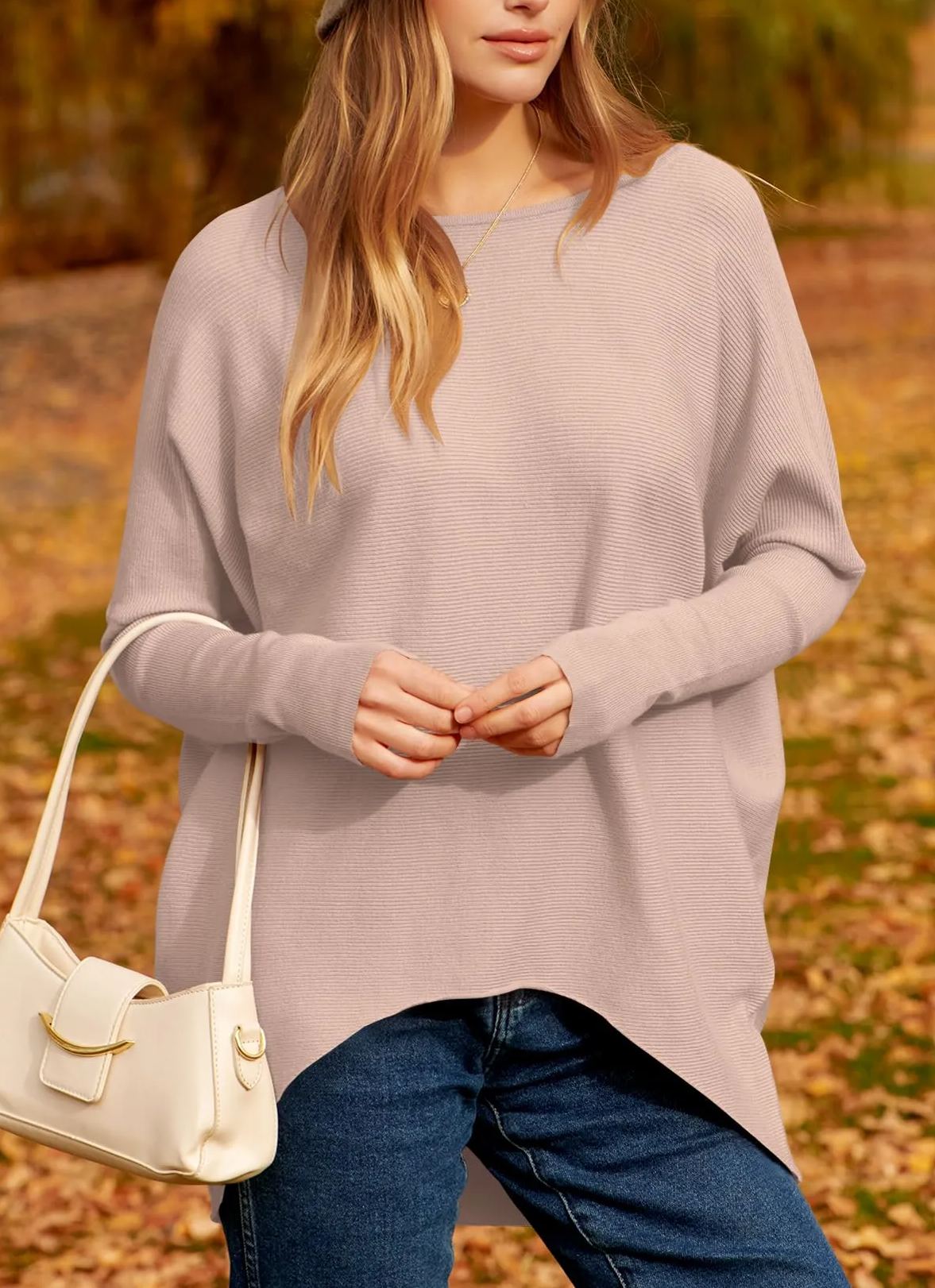 Women's Dolman Sleeve Knitted Pullover Sweater (Buy 2 Get Free Shipping)