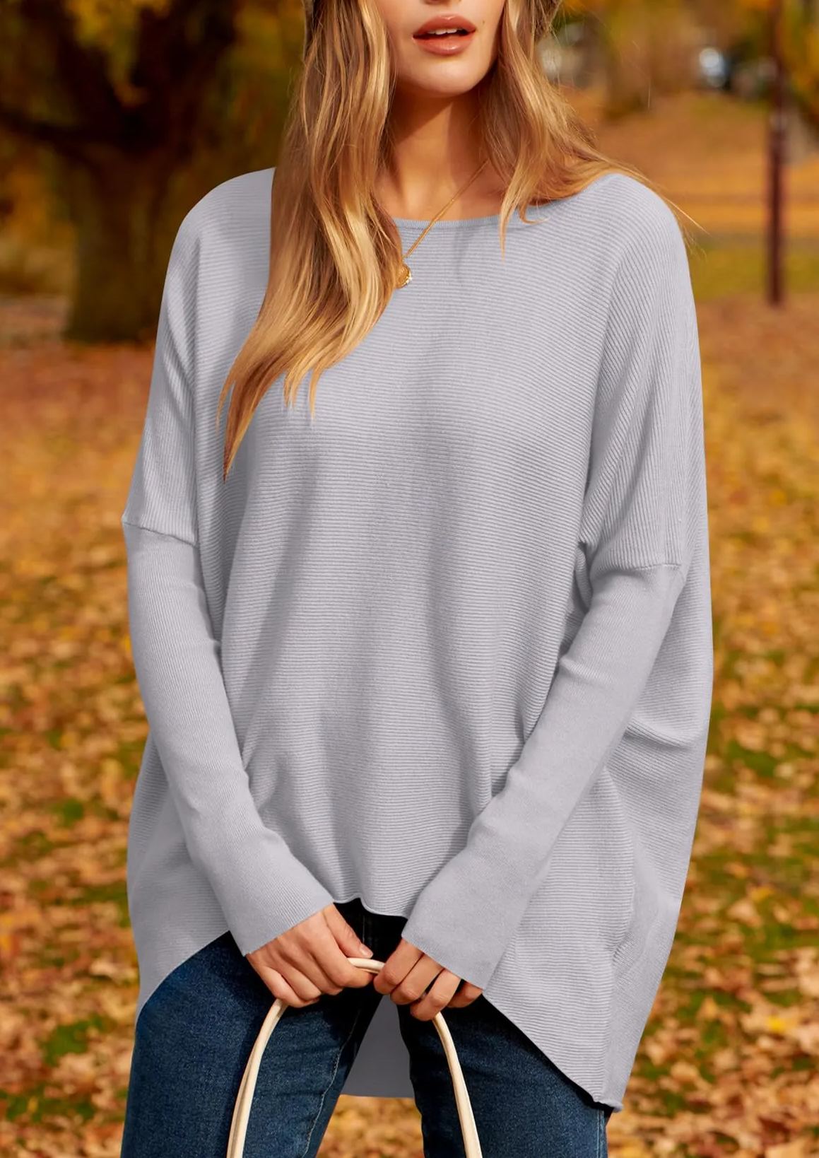 Women's Dolman Sleeve Knitted Pullover Sweater (Buy 2 Get Free Shipping)