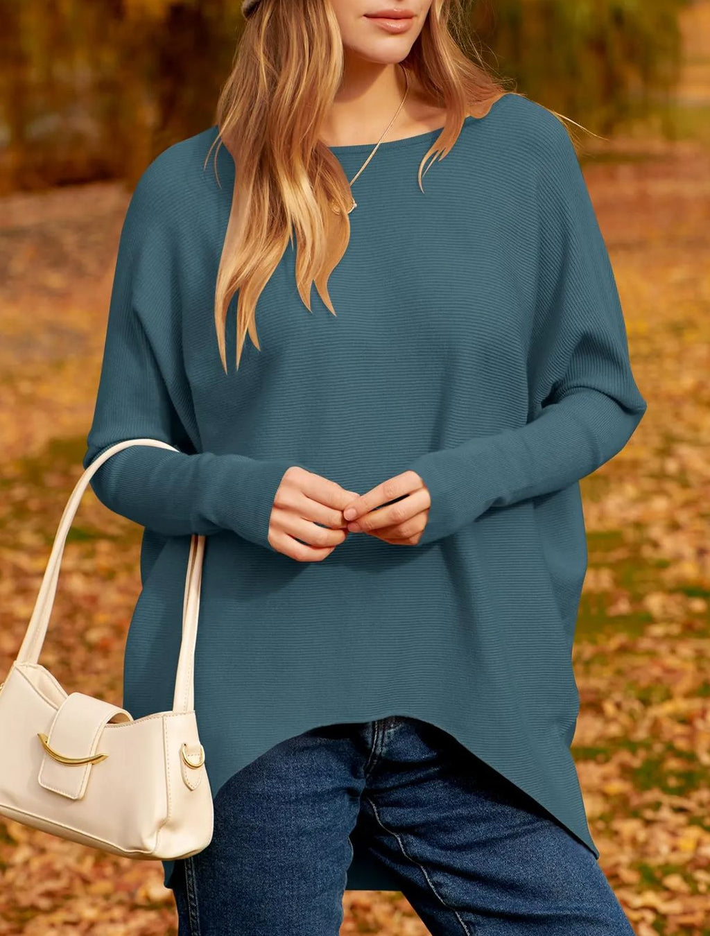 Women's Dolman Sleeve Knitted Pullover Sweater (Buy 2 Get Free Shipping)